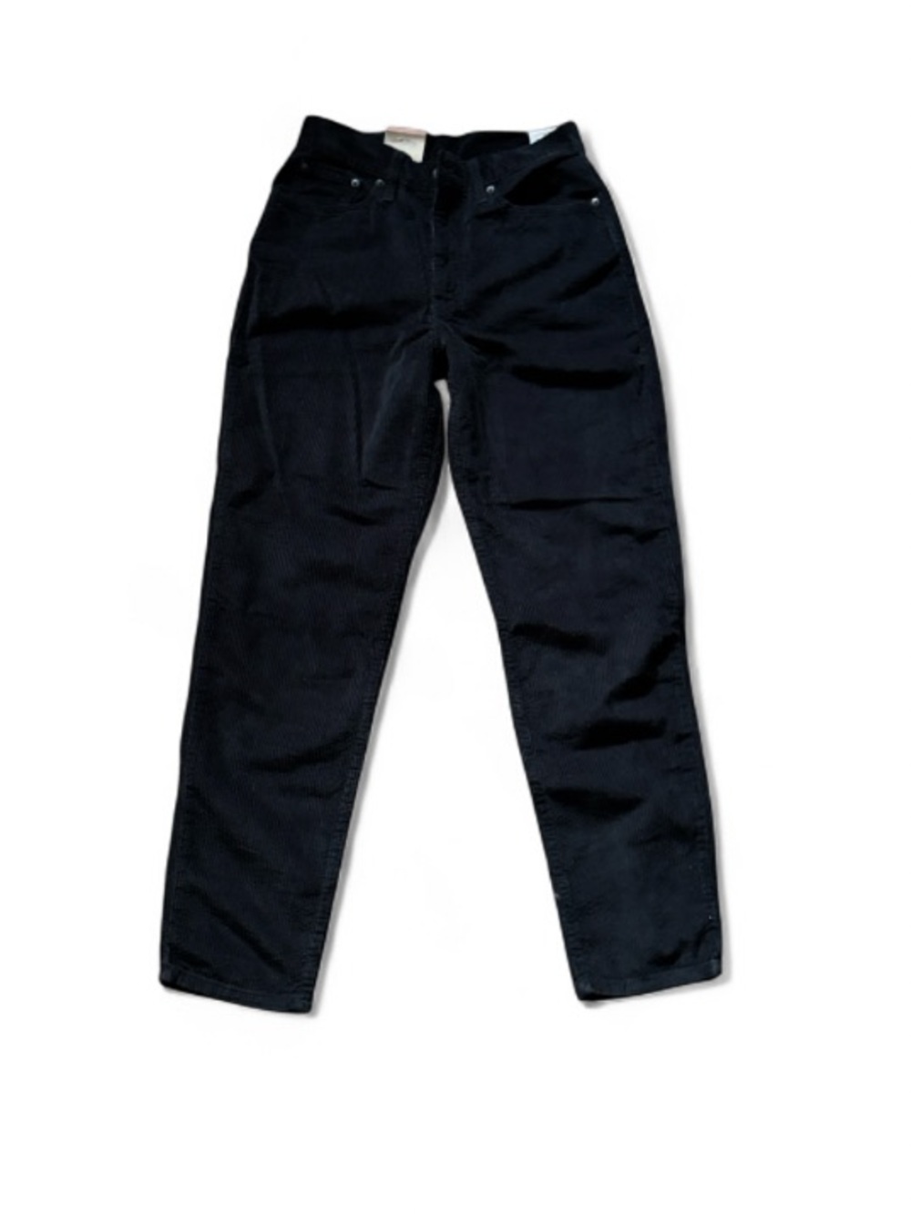 Levi's High-Waist Corduroy Mom Jean Black Ankle Size 27x30 Casual Classic